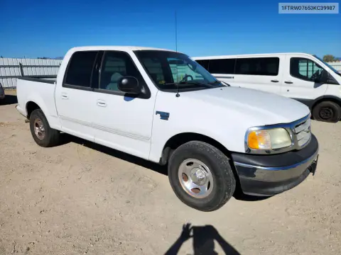 2003 Ford F150 Supercrew VIN 1FTRW07653KC39987 фото 4