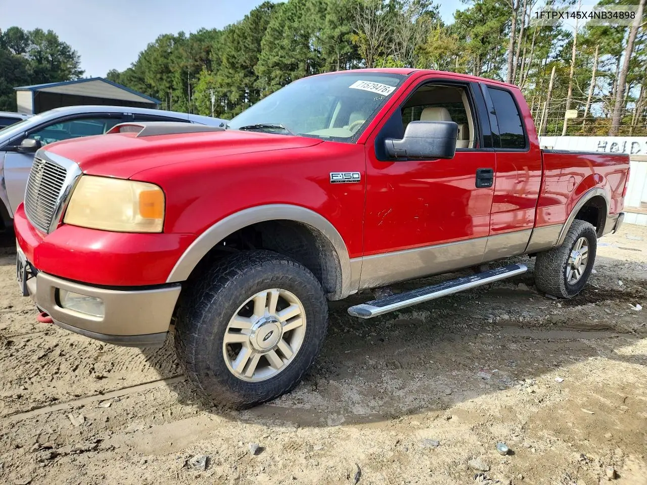 2004 Ford F150 VIN 1FTPX145X4NB34898 фото 1
