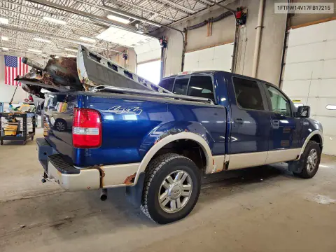 2007 Ford F150 Supercrew VIN 1FTPW14V17FB17215 фото 3