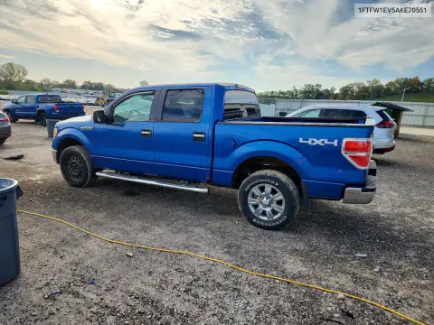 2010 Ford F150 Supercrew VIN 1FTFW1EV5AKE70551 фото 2