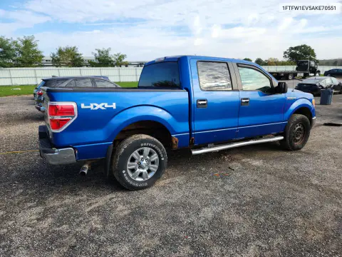 2010 Ford F150 Supercrew VIN 1FTFW1EV5AKE70551 фото 3