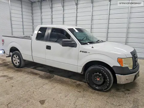 2013 Ford F150 Super Cab VIN 1FTFX1CF0DKE89537 фото 4