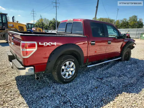 2013 Ford F150 Supercrew VIN 1FTFW1EF7DFB00305 фото 3