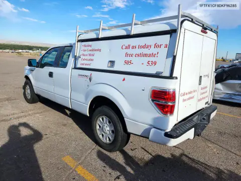2013 Ford F150 Super Cab VIN 1FTFX1CF8DKF96285 фото 2