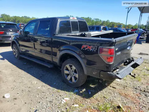 2013 Ford F150 Supercrew VIN 1FTFW1EF2DKG05188 фото 2