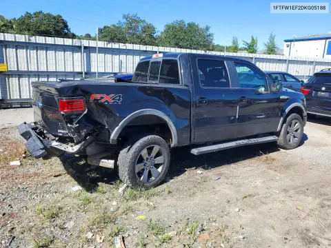 2013 Ford F150 Supercrew VIN 1FTFW1EF2DKG05188 фото 3