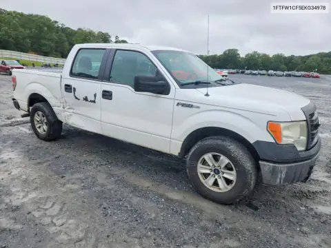 2014 Ford F150 Supercrew VIN 1FTFW1CF5EKG34978 фото 4