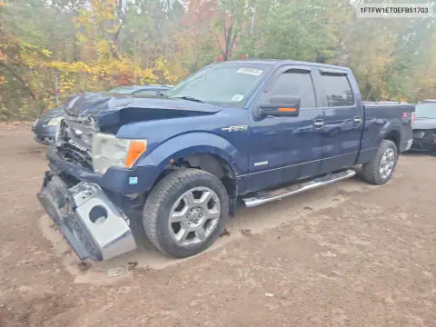 1FTFW1ET0EFB51703 — 2014 Ford F-150, Передняя часть, фото до ремонта
