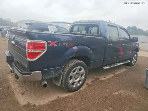 1FTFW1ET0EFB51703 — 2014 Ford F-150, фото 3 с аукциона Copart, Передняя часть