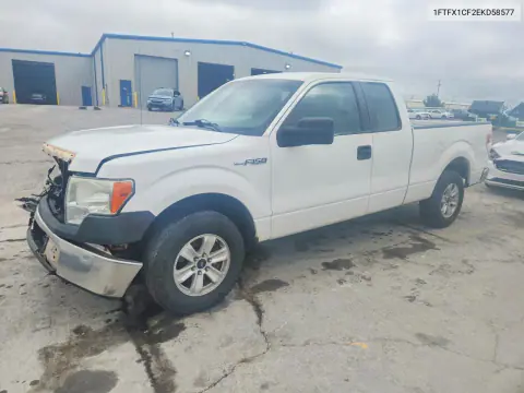 1FTFX1CF2EKD58577 — 2014 Ford F-150, Передняя часть, фото до ремонта