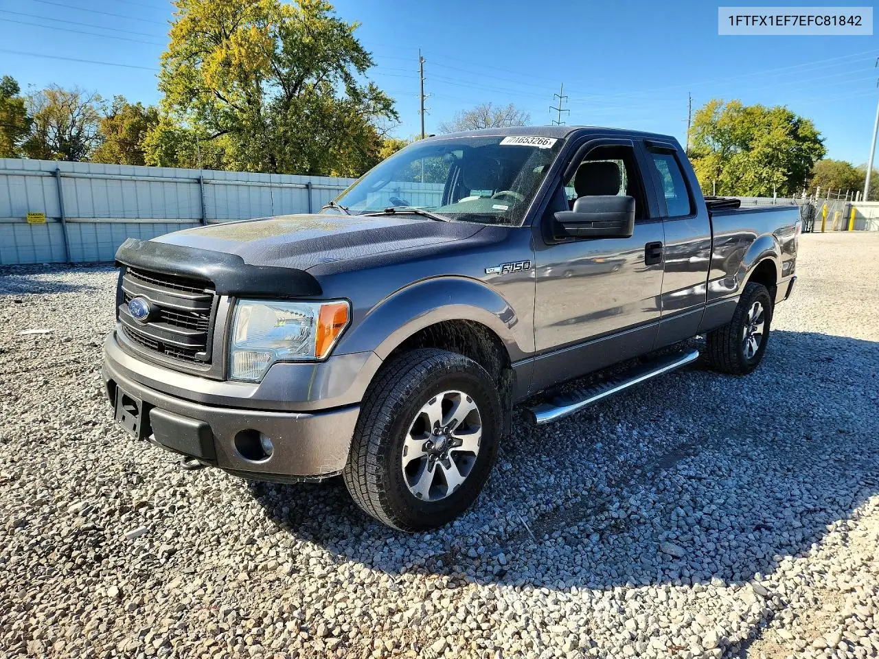 2014 Ford F150 Super Cab VIN 1FTFX1EF7EFC81842 фото 1