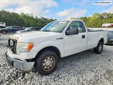 1FTNF1CF8EKD63877 — 2014 Ford F-150, Передняя часть, фото до ремонта