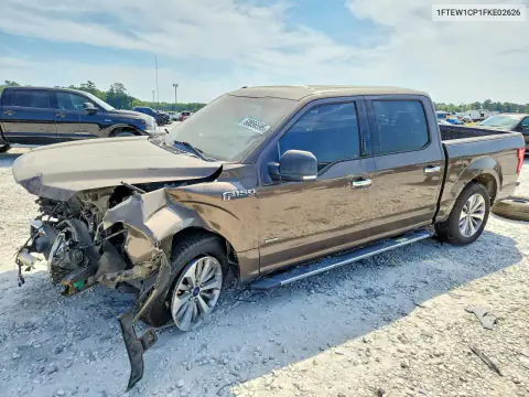 1FTEW1CP1FKE02626 — 2015 Ford F-150, Передняя часть, фото до ремонта