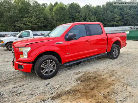 1FTEW1EP4FFB55639 — 2015 Ford F-150, Передняя часть, фото до ремонта