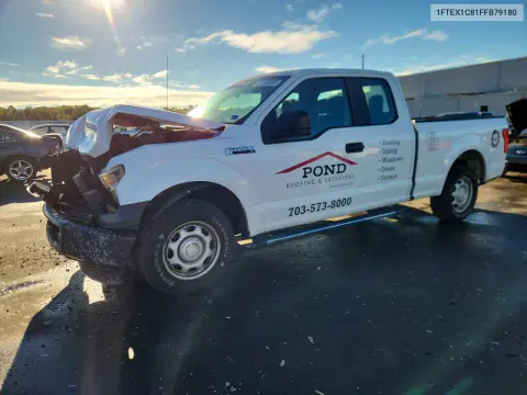 1FTEX1C81FFB79180 — 2015 Ford F-150, Передняя часть, фото до ремонта