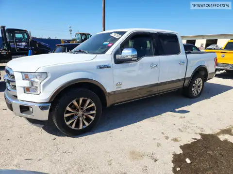 1FTEW1CG1FFC47276 — 2015 Ford F-150, Боковая часть, фото до ремонта