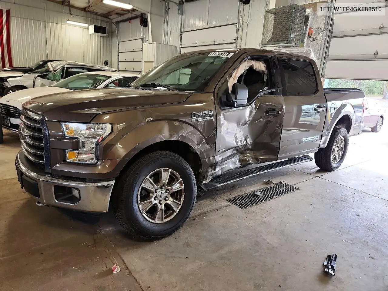1FTEW1EP4GKE83510 Ford F-150 2016 — повреждение Сторона, фото до ремонта