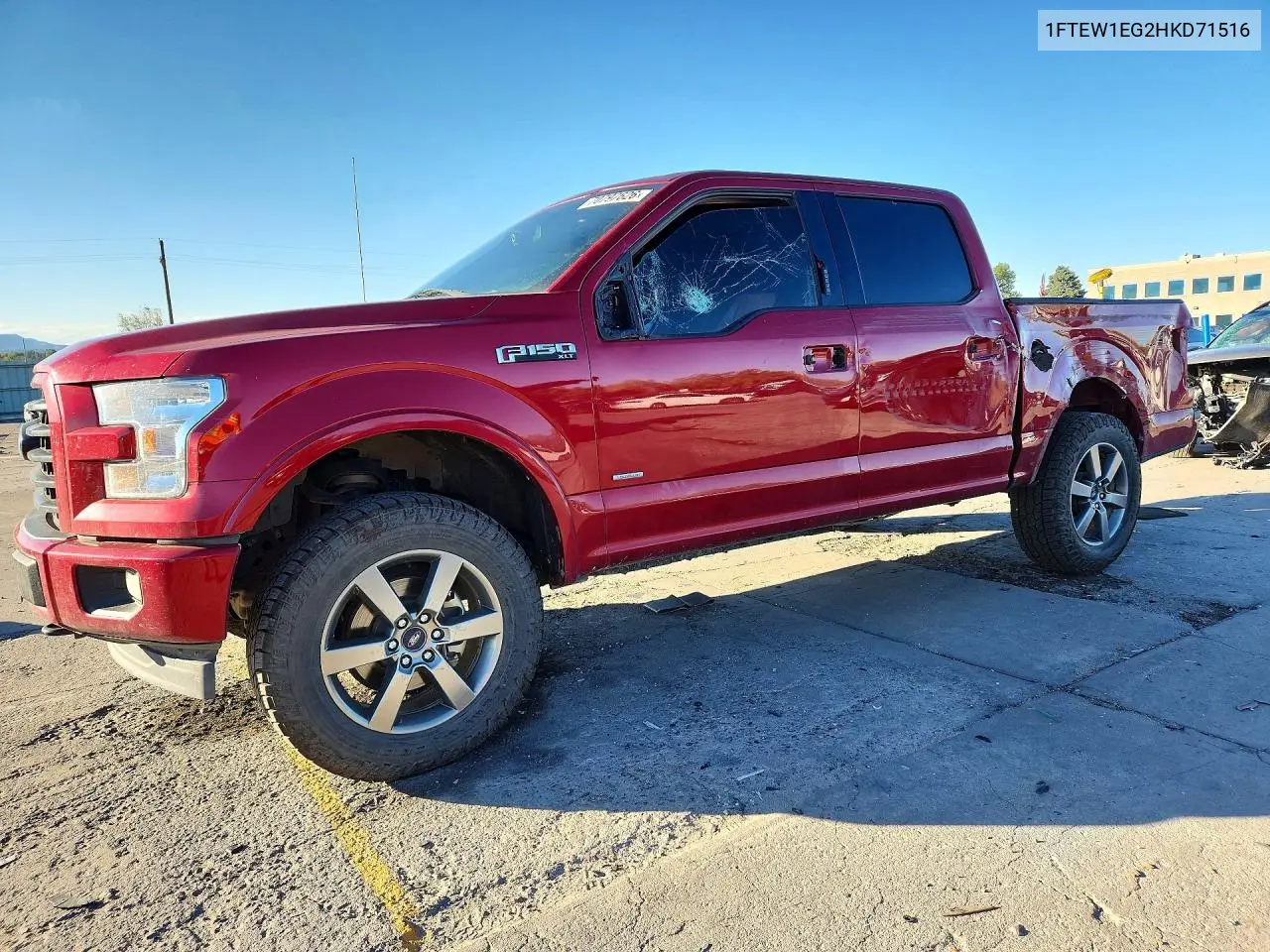 2017 Ford F150 Supercrew VIN 1FTEW1EG2HKD71516 фото 1