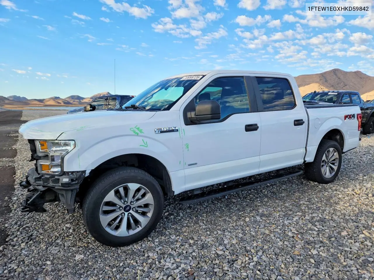 1FTEW1EGXHKD59842 Ford F-150 2017 — повреждение Передняя часть, фото до ремонта