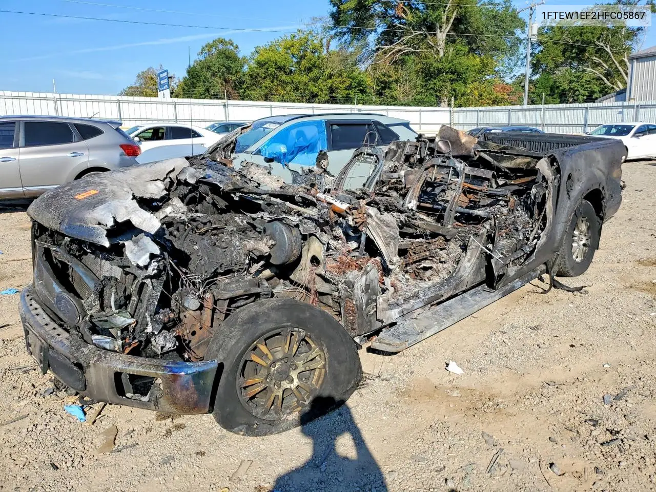 2017 Ford F150 Supercrew VIN 1FTEW1EF2HFC05867 фото 1