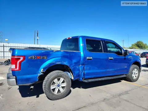 2017 Ford F150 Supercrew VIN 1FTEW1EP3HKD18663 фото 3