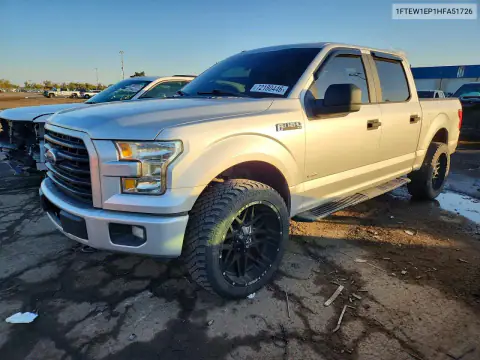 1FTEW1EP1HFA51726 — 2017 Ford F-150, Задняя часть, фото до ремонта