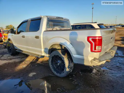 1FTEW1EP1HFA51726 — 2017 Ford F-150, фото 2 с аукциона Copart, Задняя часть