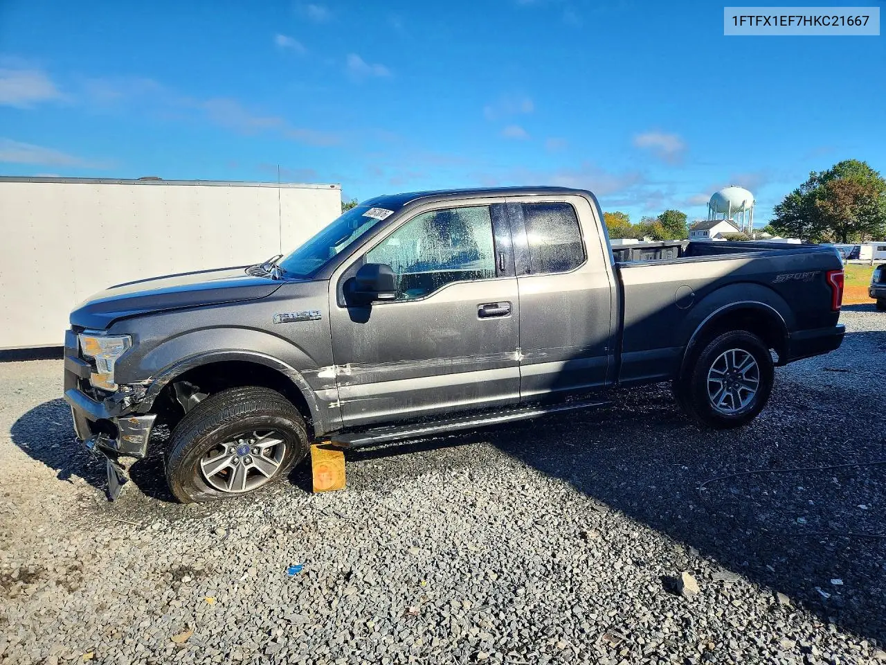 2017 Ford F150 Super Cab VIN 1FTFX1EF7HKC21667 фото 1