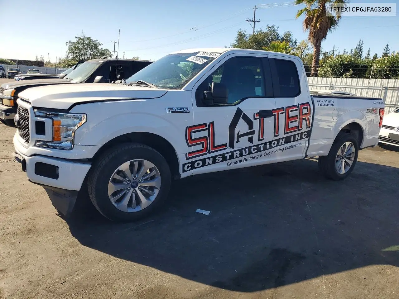 2018 Ford F150 Super Cab VIN 1FTEX1CP6JFA63280 фото 1