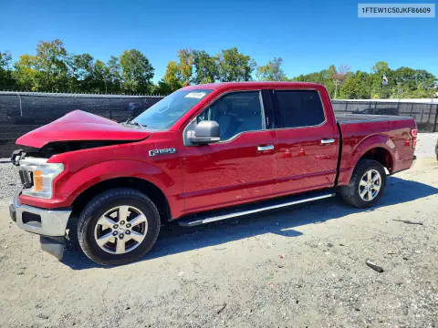 1FTEW1C50JKF86609 — 2018 Ford F-150, Передняя часть, фото до ремонта