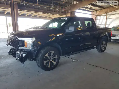 1FTEW1EP0KKD13556 — 2019 Ford F-150, Передняя часть, фото до ремонта