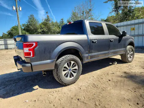 2019 Ford F150 Supercrew VIN 1FTEW1E55KFA51833 фото 3
