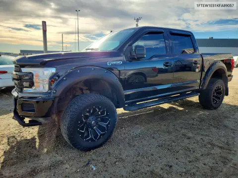 1FTEW1E51KFA89057 — 2019 Ford F-150, Передняя часть, фото до ремонта