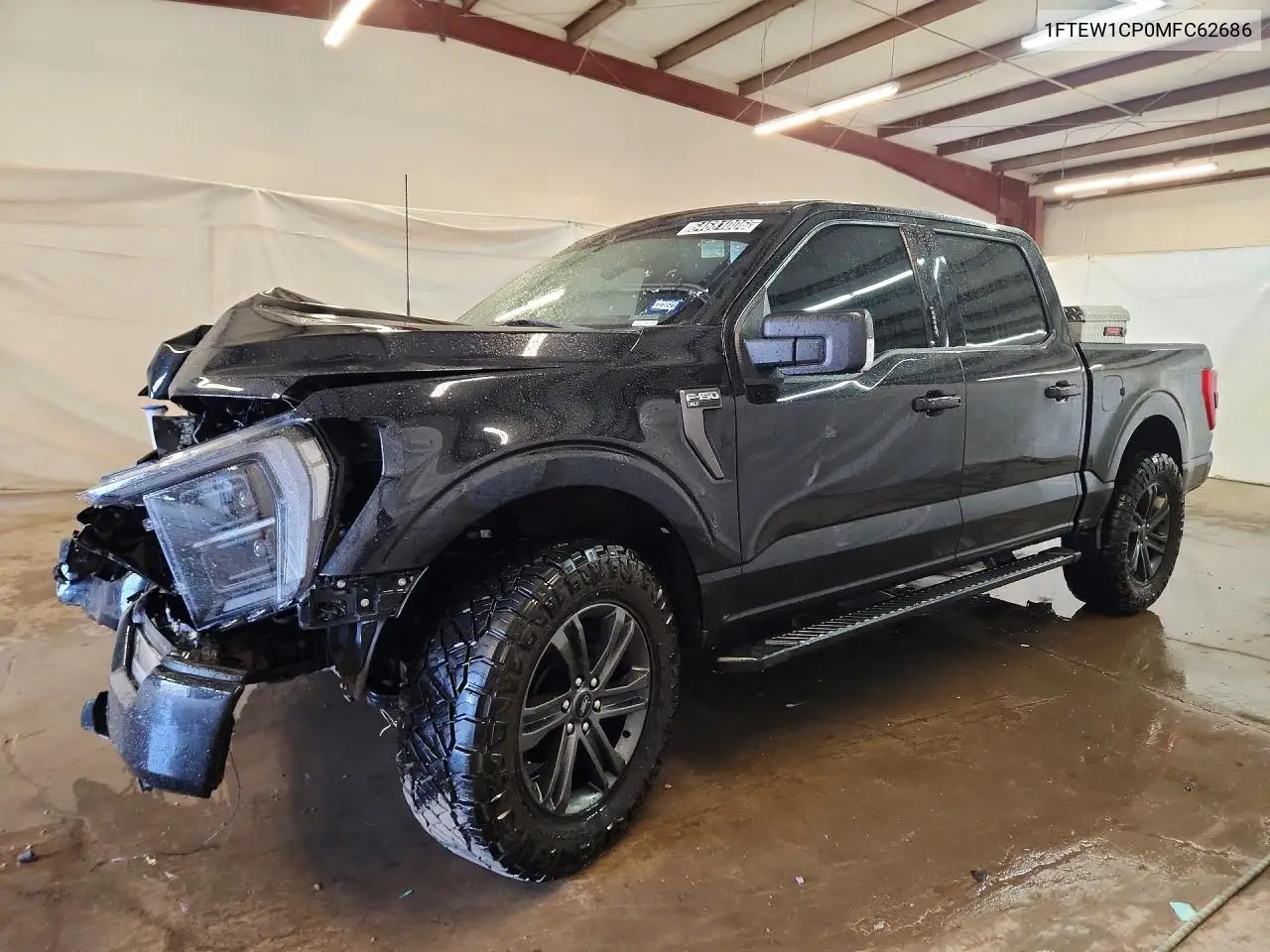 2021 Ford F150 Supercrew VIN 1FTEW1CP0MFC62686 фото 1