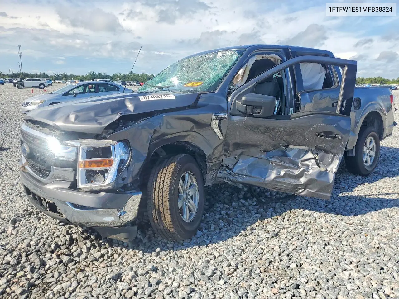 2021 Ford F150 Supercrew VIN 1FTFW1E81MFB38324 фото 1