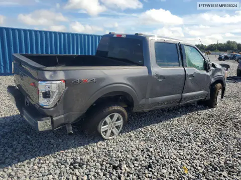 2021 Ford F150 Supercrew VIN 1FTFW1E81MFB38324 фото 3
