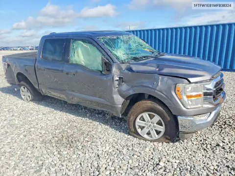 2021 Ford F150 Supercrew VIN 1FTFW1E81MFB38324 фото 4
