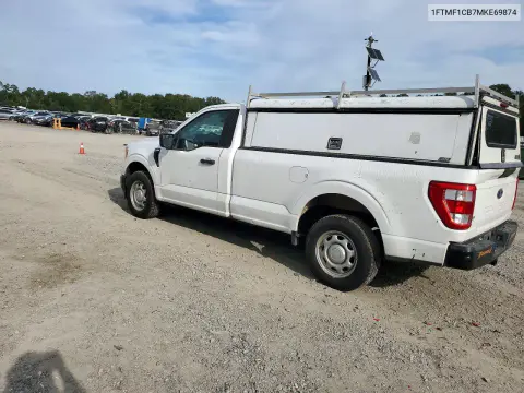 2021 Ford F150 VIN 1FTMF1CB7MKE69874 фото 2
