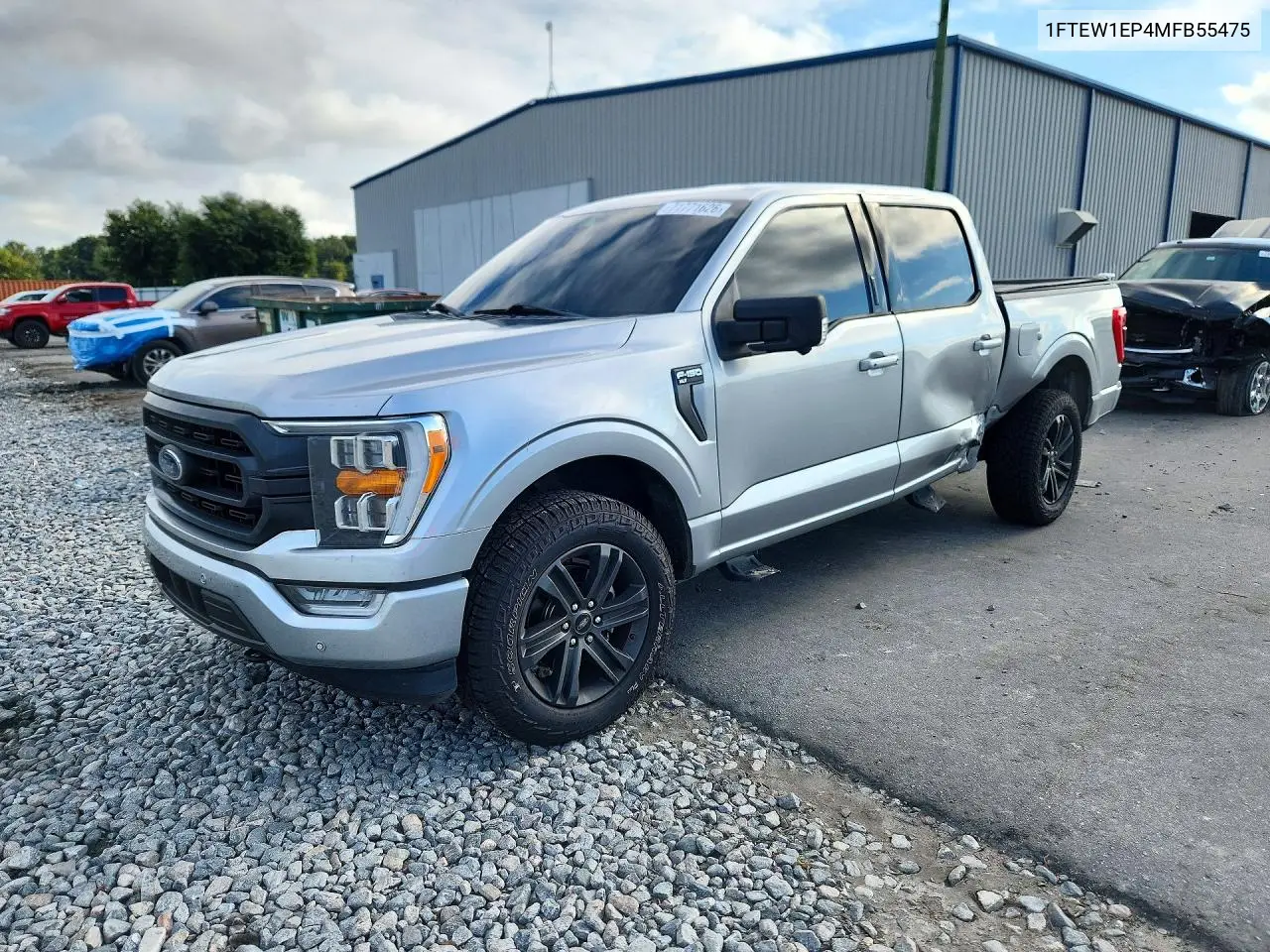 2021 Ford F150 Supercrew VIN 1FTEW1EP4MFB55475 фото 1