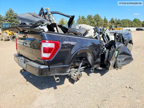 2022 Ford F150 Supercrew VIN 1FTFW1E57NKE89785 фото 3