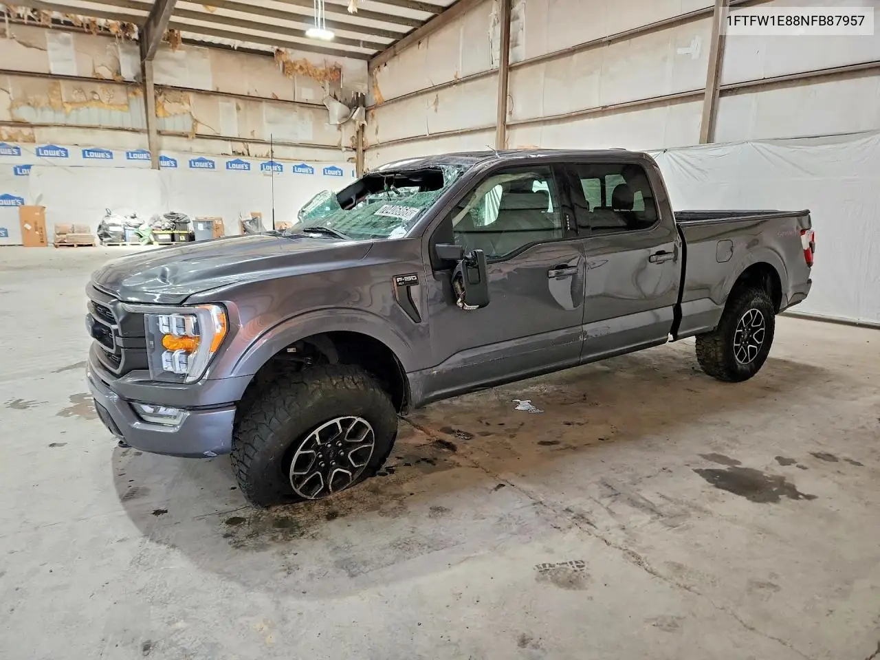 2022 Ford F150 Supercrew VIN 1FTFW1E88NFB87957 фото 1