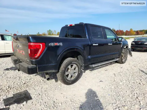 2022 Ford F150 Supercrew VIN 1FTEW1EP7NFA45229 фото 3