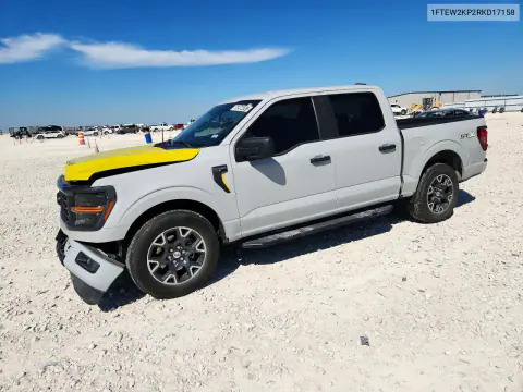 1FTEW2KP2RKD17158 — 2024 Ford F-150, Передняя часть, фото до ремонта