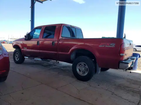 2003 Ford F250 Super Duty VIN 1FTNW21P63EC17250 фото 2