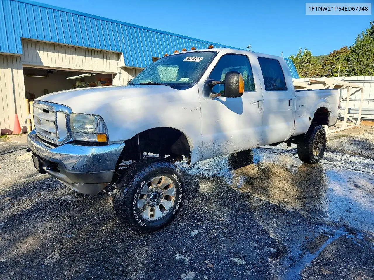 2004 Ford F250 Super Duty VIN 1FTNW21P54ED67948 фото 1
