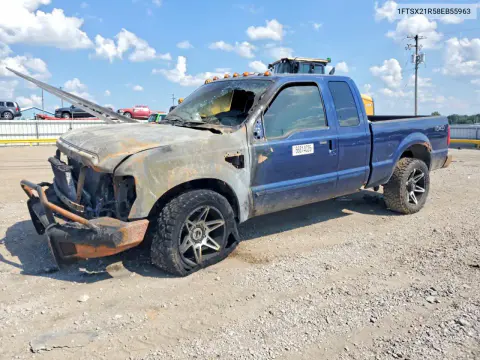 1FTSX21R58EB55963 — 2008 Ford F250, Пожар, фото до ремонта