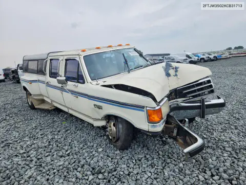 1989 Ford F350 VIN 2FTJW35G2KCB31713 фото 4