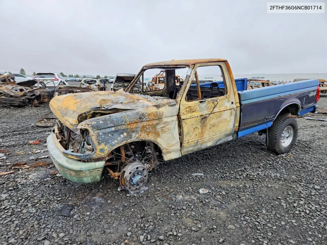 1992 Ford F350 VIN 2FTHF36G6NCB01714 фото 1