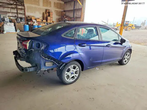 2016 Ford Fiesta Se VIN 3FADP4BJ4GM138177 фото 3