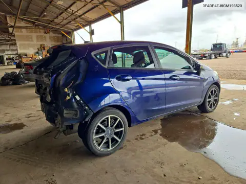 3FADP4EJ8GM193520 — 2016 Ford Fiesta, фото 3 с аукциона Copart, Задняя часть